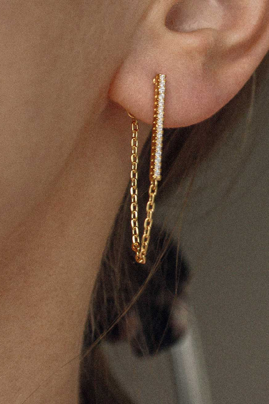 firefly earring gold by Neinties on thegreenlabels