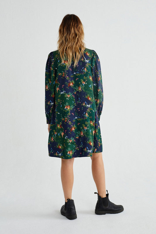 Shop flora paradise dress by Thinking Mu at thegreenlabels
