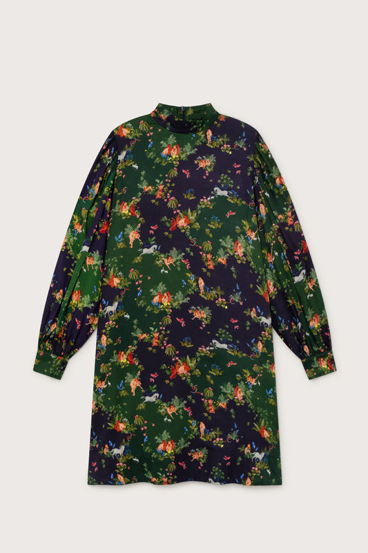 Shop flora paradise dress by Thinking Mu at thegreenlabels