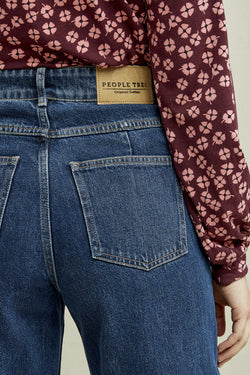 flora wide leg jeans by People Tree on thegreenlabels.com