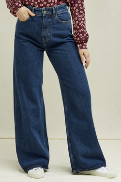 flora wide leg jeans by People Tree on thegreenlabels.com