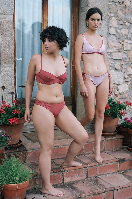 shop Gabrielle bikini mineral red by Clo Stories on thegreenlabels