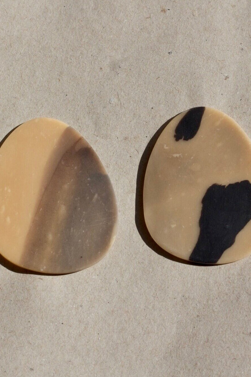 Shop golden drop earrings by Hello Zephyr on thegreenlabels.com