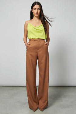 shop arouca wide pants tabacco by jan n june at thegreenlabels