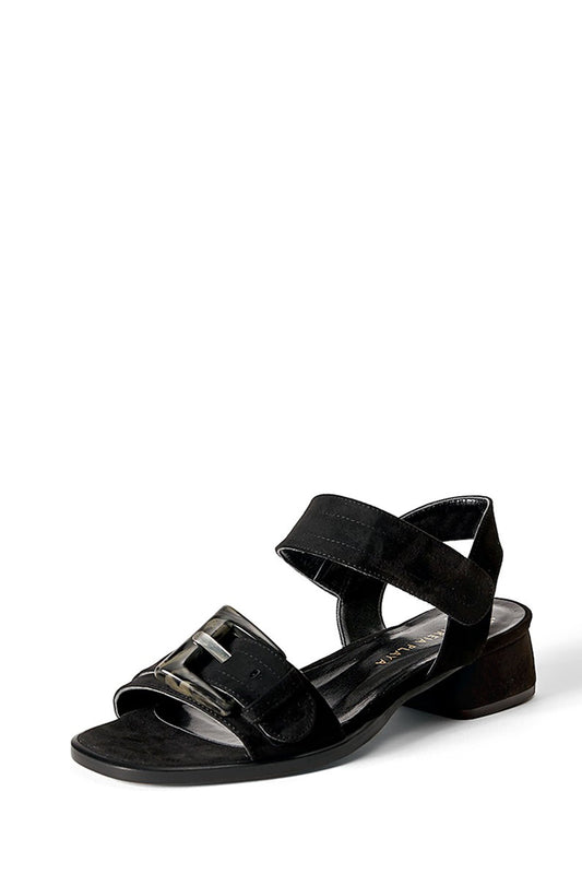 hilary black suede by Mireia Playa on thegreenlabels
