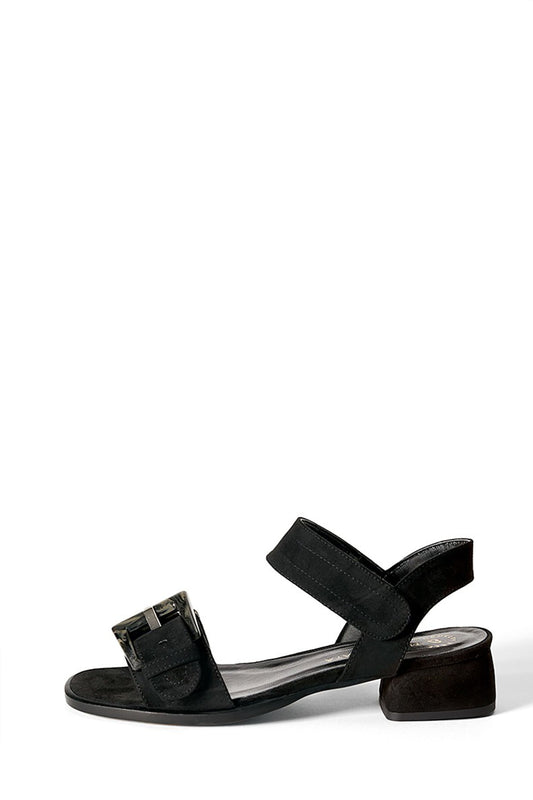 hilary black suede by Mireia Playa on thegreenlabels