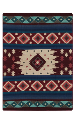 shop native plaid wine red by alpaca loco on thegreenlabels