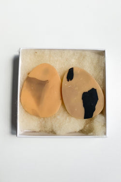 Shop golden drop earrings by Hello Zephyr on thegreenlabels.com