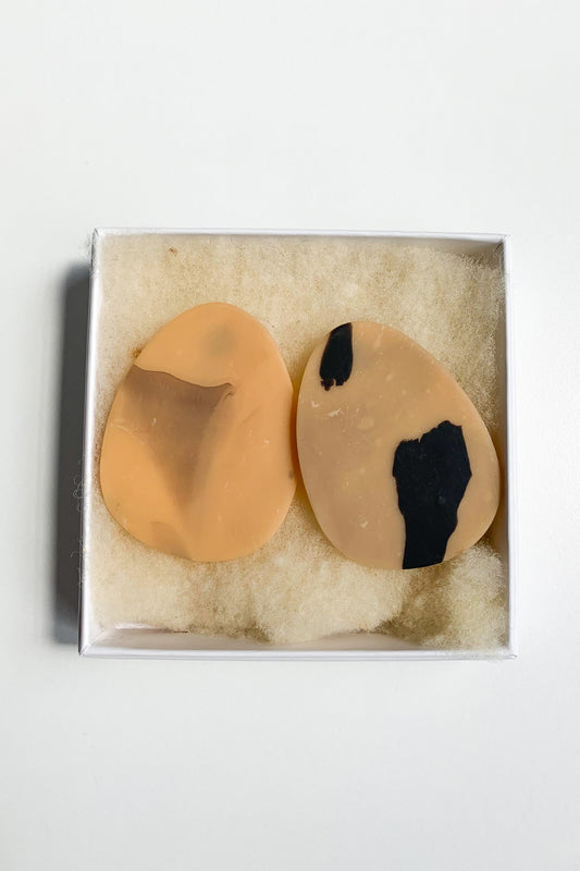 Shop golden drop earrings by Hello Zephyr on thegreenlabels.com