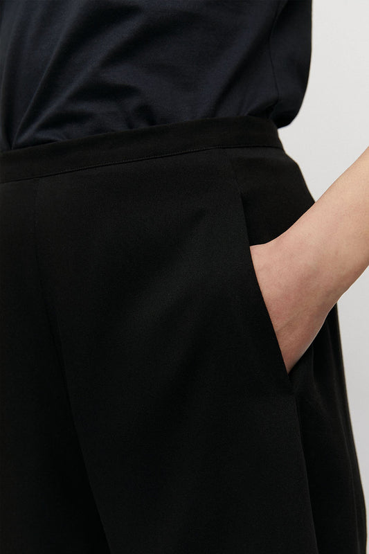 Shop intiaa black short by ARMEDANGELS on thegreenlabels.com