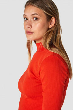 shop jacobina rib top orange by Kings Of Indigo at thegreenlabels.com