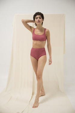 shop jane bikini dusty rose by Clo Stories on thegreenlabels.com