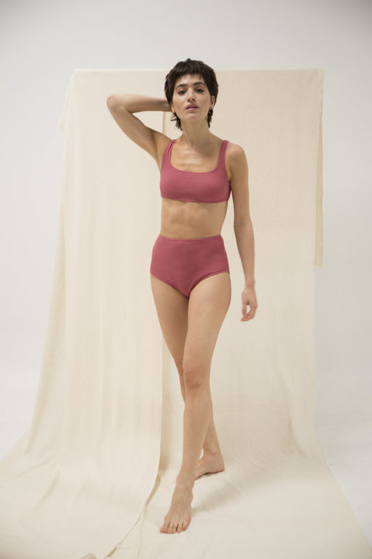 shop jane bikini dusty rose by Clo Stories on thegreenlabels.com