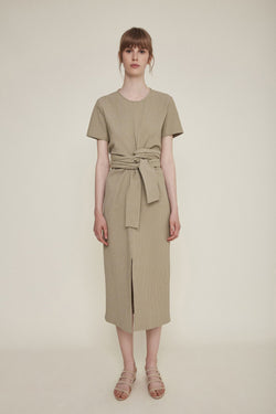 shop jianna dress khaki by rita row on thegreenlabels