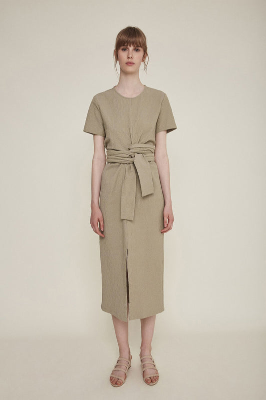 shop jianna dress khaki by rita row on thegreenlabels