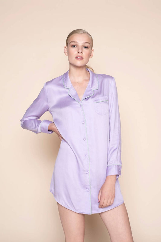 dress blouse lavender love by Le Nap on thegreenlabels