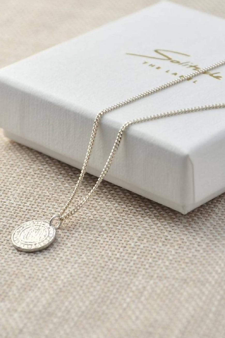 coin necklace silver