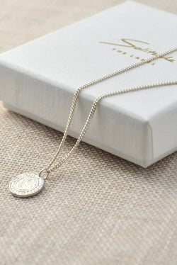coin necklace silver