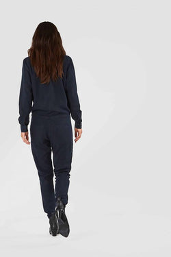 shop stephanie jumpsuit blue black by Kings Of Indigo at thegreenlabels.com