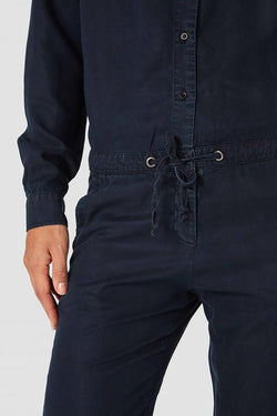 shop stephanie jumpsuit blue black by Kings Of Indigo at thegreenlabels.com