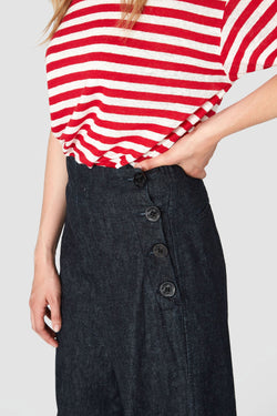 fallon pants dark hemp rinse by Kings Of Indigo on thegreenlabels