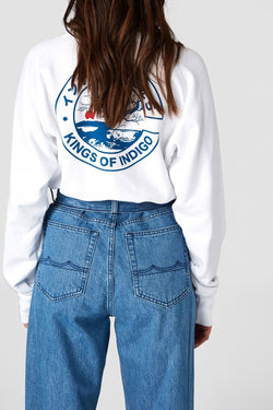 Shop alice belted jeans light marble by Kings Of Indigo on thegreenlabels.com