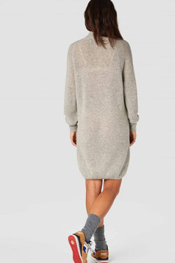 lorraine knitted dress grey melee by Kings Of Indigo