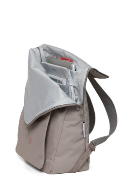 klak backpack cement taupe by pinqponq on thegreenlabels