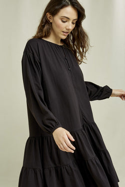 shop katja dress black by people tree at thegreenlabels