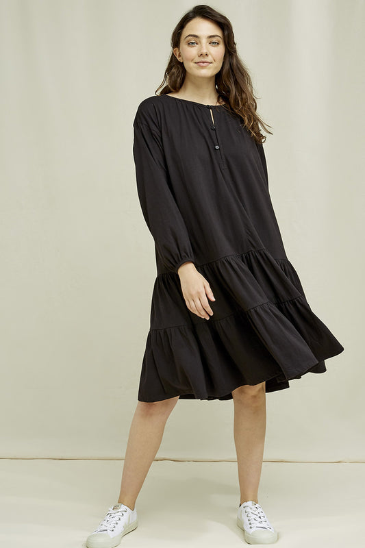 shop katja dress black by people tree at thegreenlabels