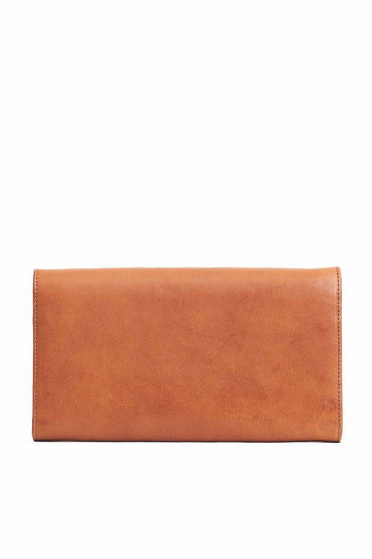 kirsty clutch cognac by O My Bag at thegreenlabels.com