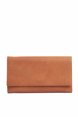 kirsty clutch cognac by O My Bag at thegreenlabels.com