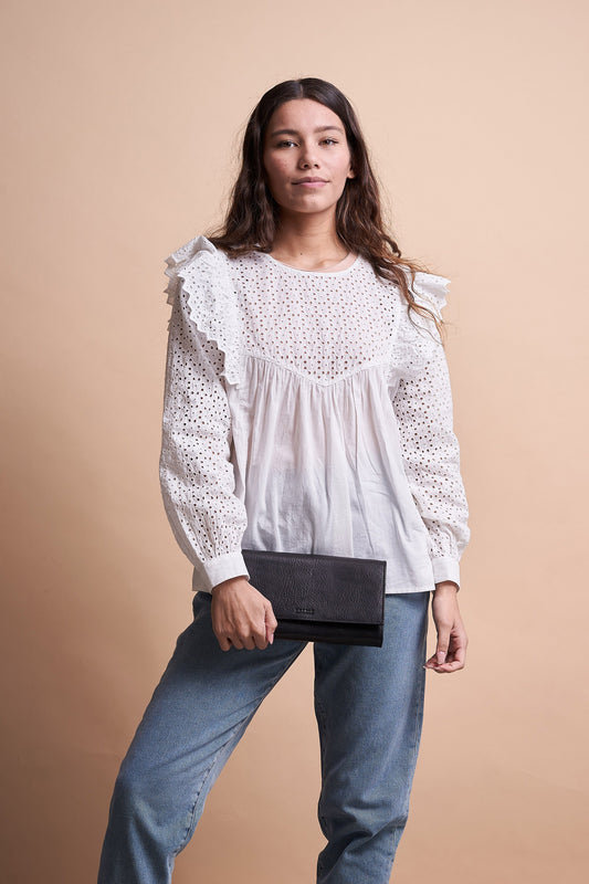kirsty clutch black by O My Bag at thegreenlabels.com
