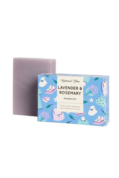 lavender and rosemary shampoo bar by Helemaal Shea on thegreenlabels.com