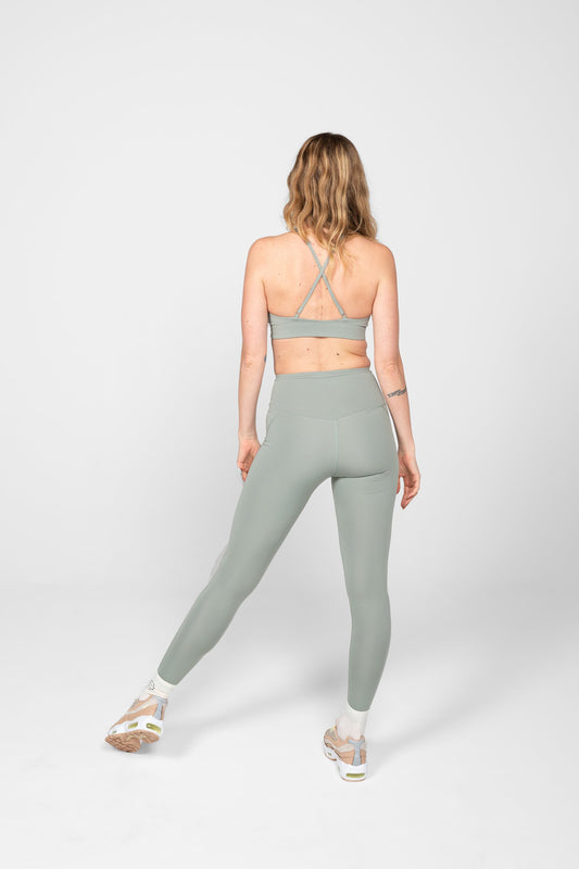 shop compressive high-rise legging agave by girlfriend collective at thegreenlabels