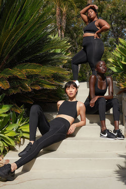 shop compressive high-rise legging black by girlfriend collective at thegreenlabels