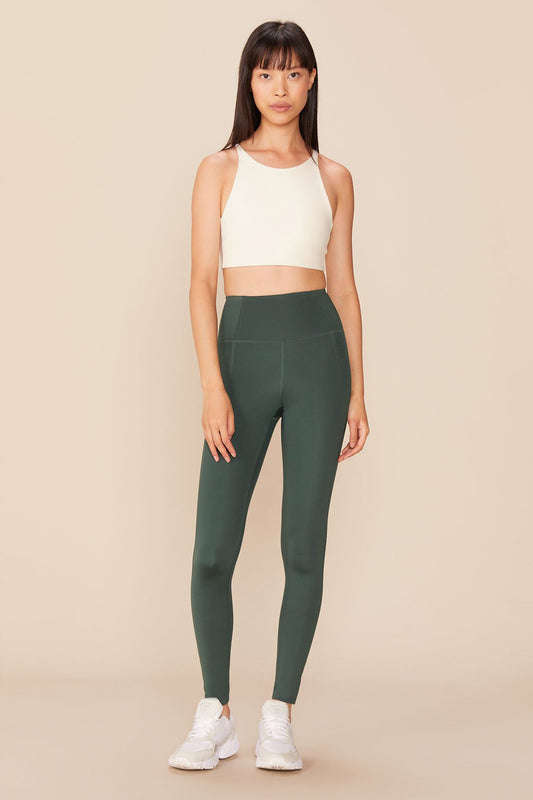 shop compressive high-rise leggings moss by girlfriend collective at thegreenlabels
