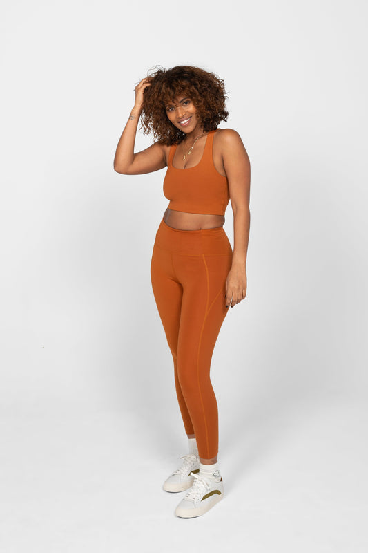 shop compressive high-rise legging trail by girlfriend collective at thegreenlabels