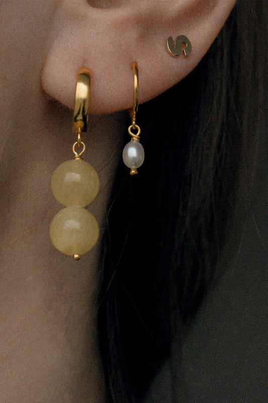 shop lemon hoop gold by Neinties at thegreenlabels