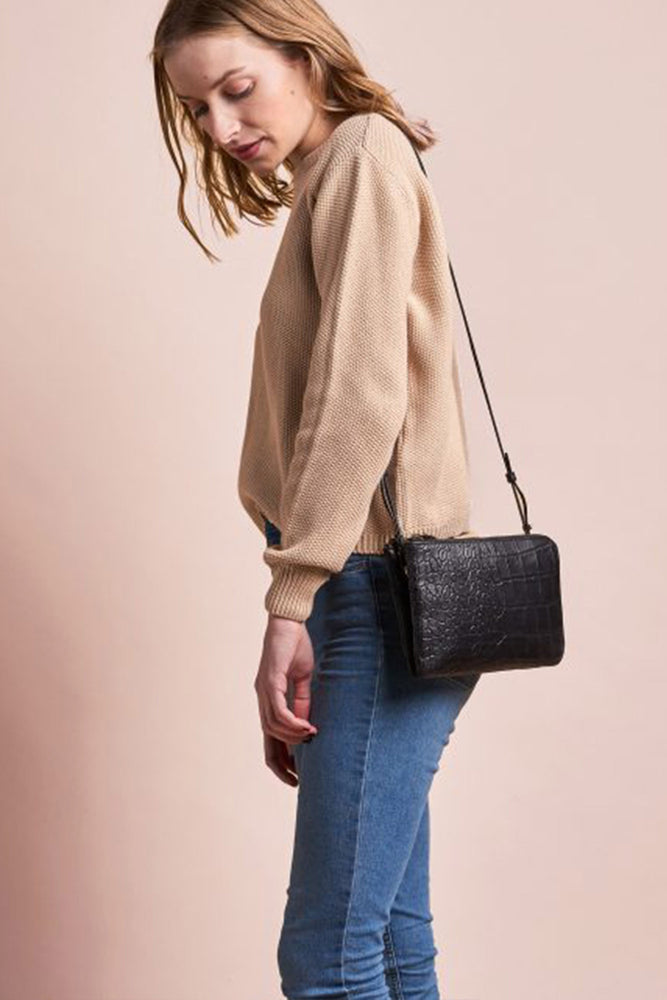 lola black soft grain & classic leather by O My Bag on thegreenlabels