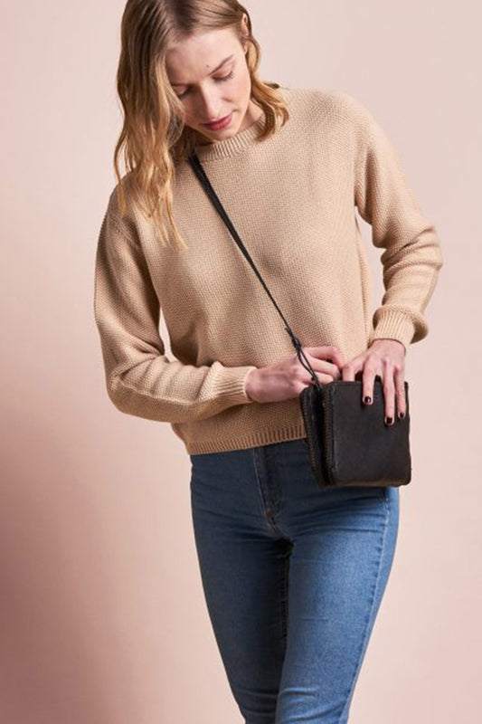 lola black soft grain & classic leather by O My Bag on thegreenlabels
