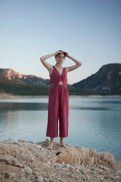 shop louise jumpsuit by Clo Stories on thegreenlabels.com