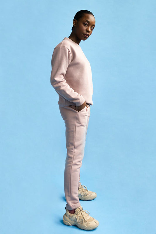 shop dusty rose sweatshirt by capsule studio at thegreenlabels