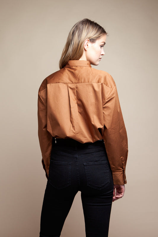 shop ivy shirt brown by Signe at thegreenlabels