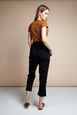 shop high waist trousers black by Cossac at thegreenabels