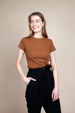 shop flora rib tee by Signe at thegreenlabe