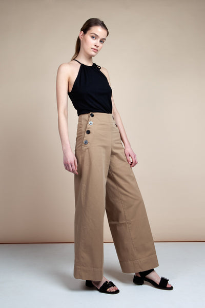 fallon camel pants by Kings Of Indigo on thegreenlabels