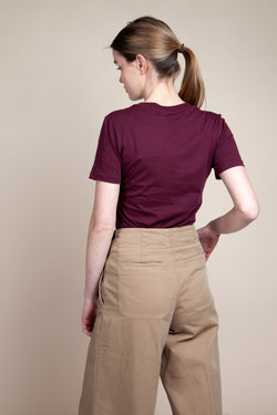 lidaa t-shirt port wine
