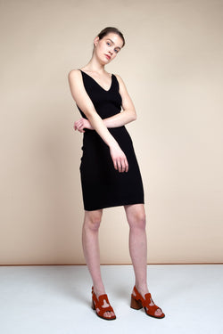 shop knit dress black by Signe at thegreenlabels