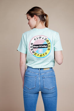 darius crest peach green ash by Kings Of Indigo on thegreenlabels.com